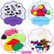 6 Pieces Hand Puppet Making Kit for Kids Art Craft Felt Sock Puppet Toys Creative DIY Make Your Own Puppets Pompoms Wiggle Googly Eyes Storytelling Role Play Party Supplies Gift for Girls Boys